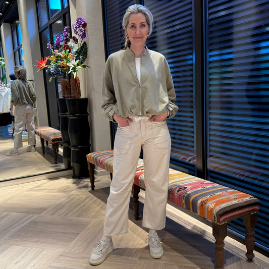 Le Temps Des Cerises Jeans Madie Ecru - Peet kleding