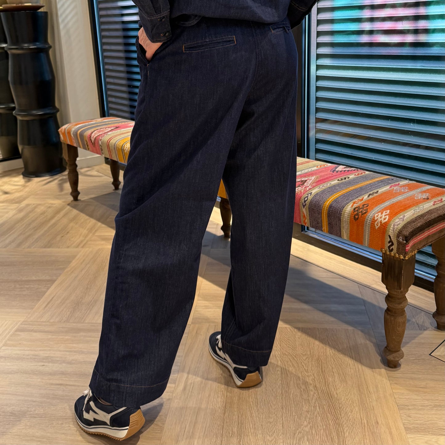 With Black Odette Denim Pant - Peet kleding