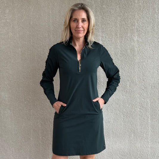 Triple Nine - Travel Jurk Mares Groen - 51815 - Peet kleding