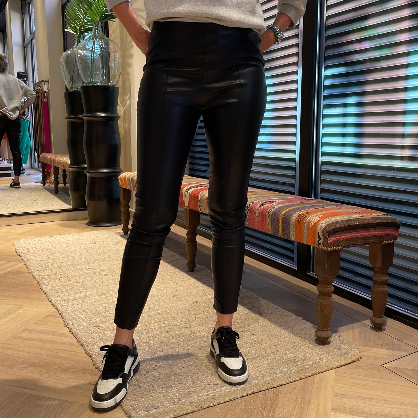 Blue Fire Donna Skinny Vegan Zwart - Peet kleding