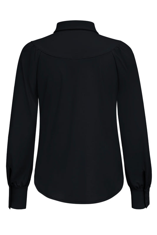 Triple Nine - Travel Blouse Moon Zwart - 5919 - Peet kleding