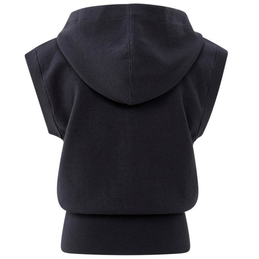 Yaya Hoodie Mouwloos Blauw - Peet kleding