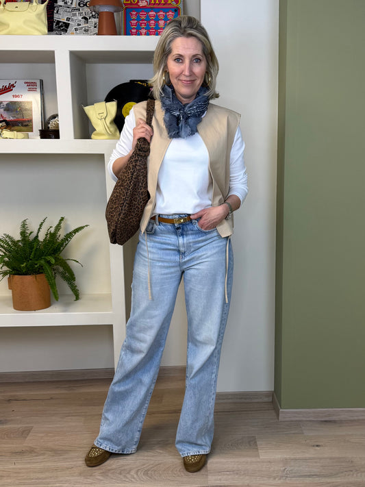 Yaya Gilet Beige - Peet kleding