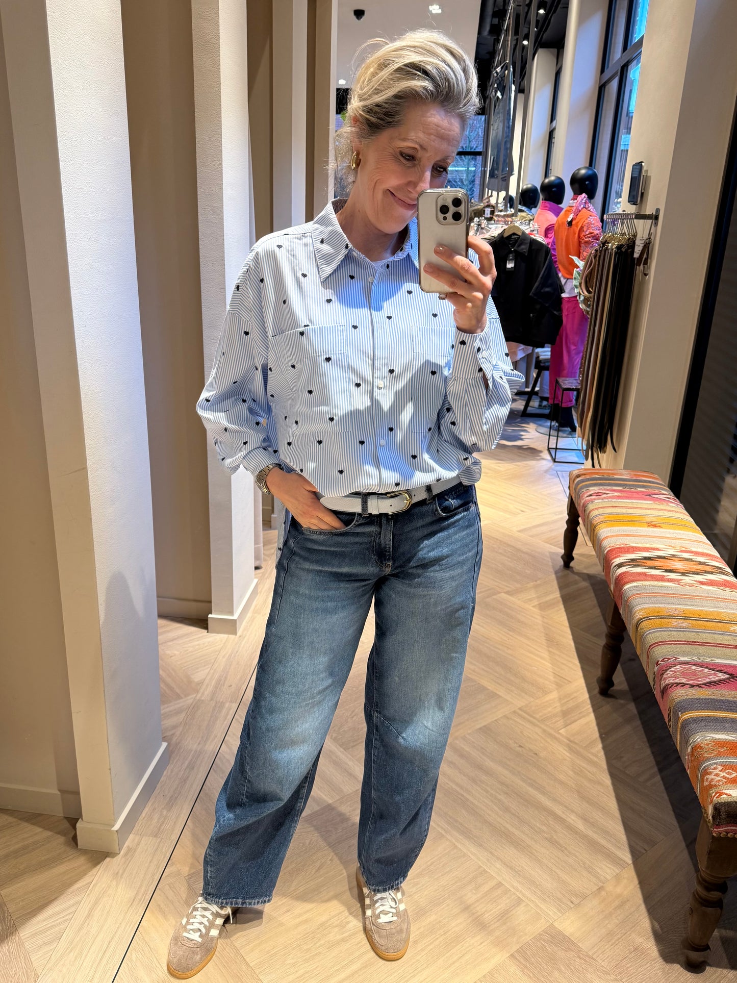 Zhrill Blouse Lucy Blauw - Peet kleding