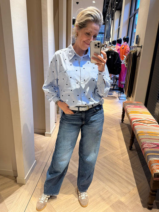 Zhrill Blouse Lucy Blauw - Peet kleding