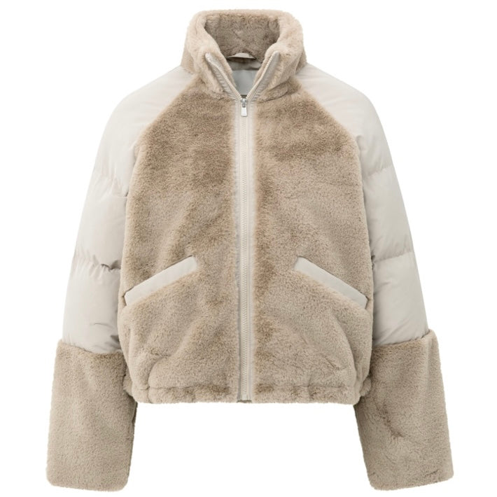 Yaya Teddy Jacket Sand