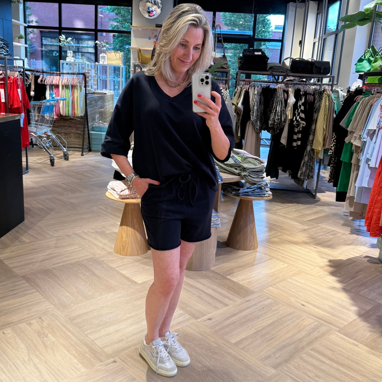 Azzurro Short Mia Navy - Peet kleding