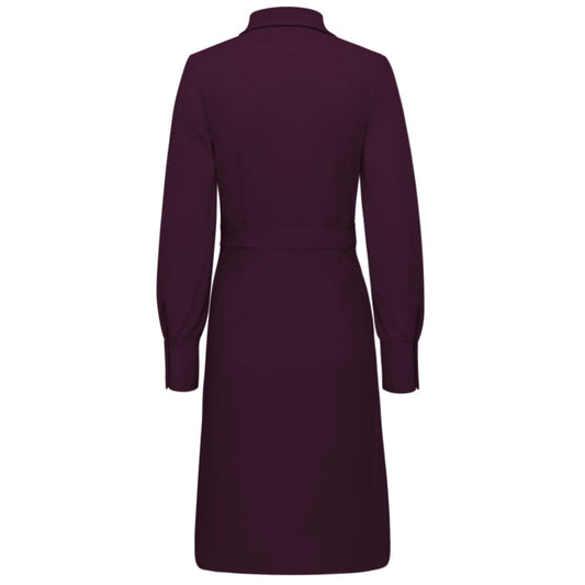 Triple Nine - Travel Jurk Melin Aubergine - 51810 - Peet kleding