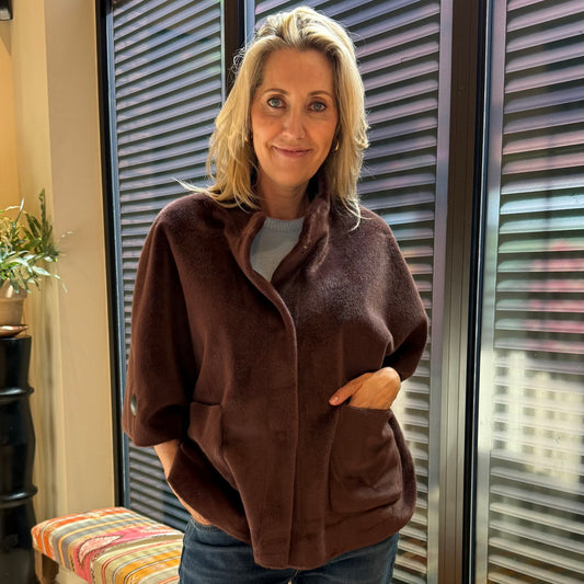 Rino & Pelle Cape Dewi Bruin - Peet kleding