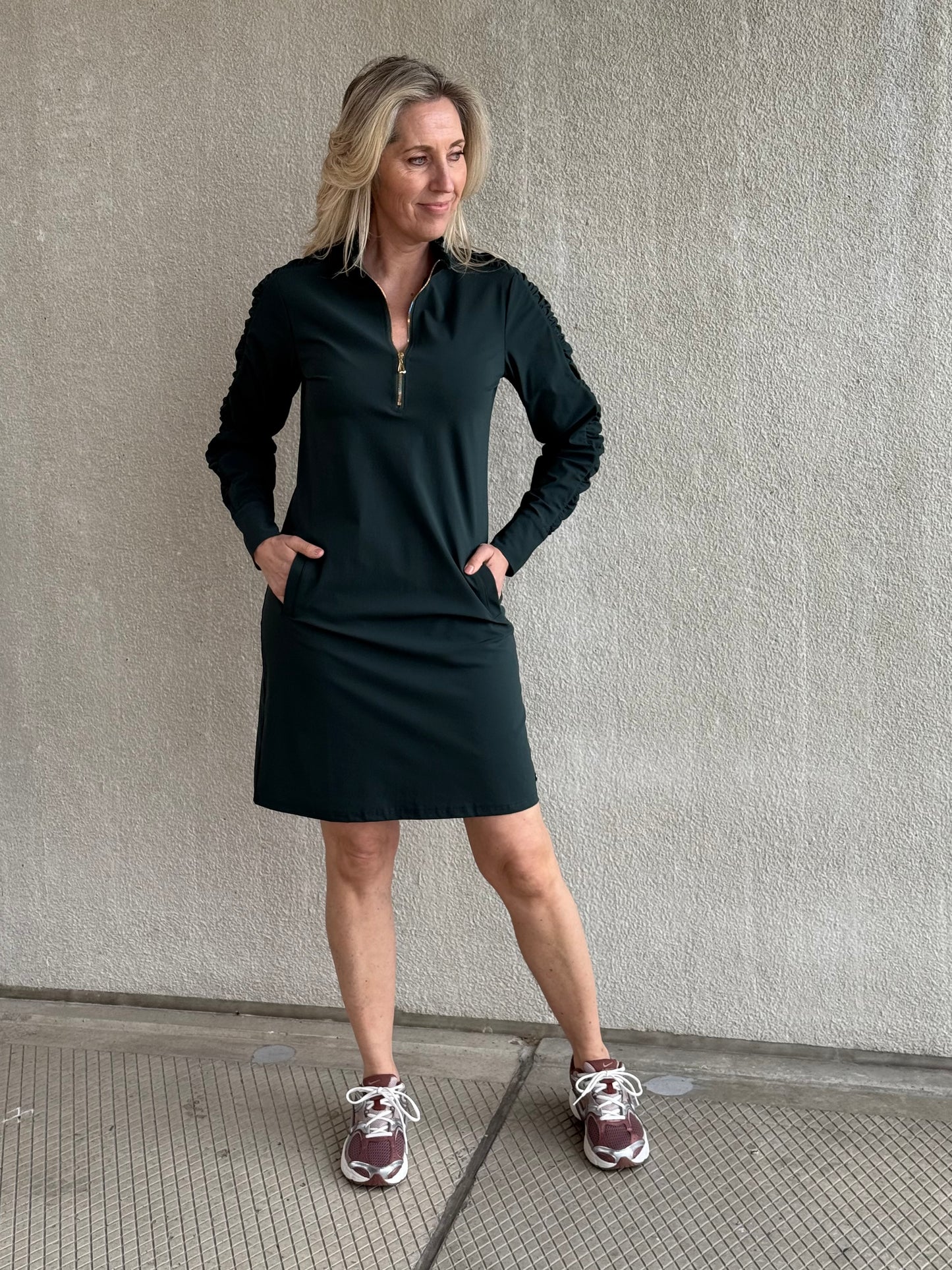 Triple Nine - Travel Jurk Mares Groen - 51815 - Peet kleding