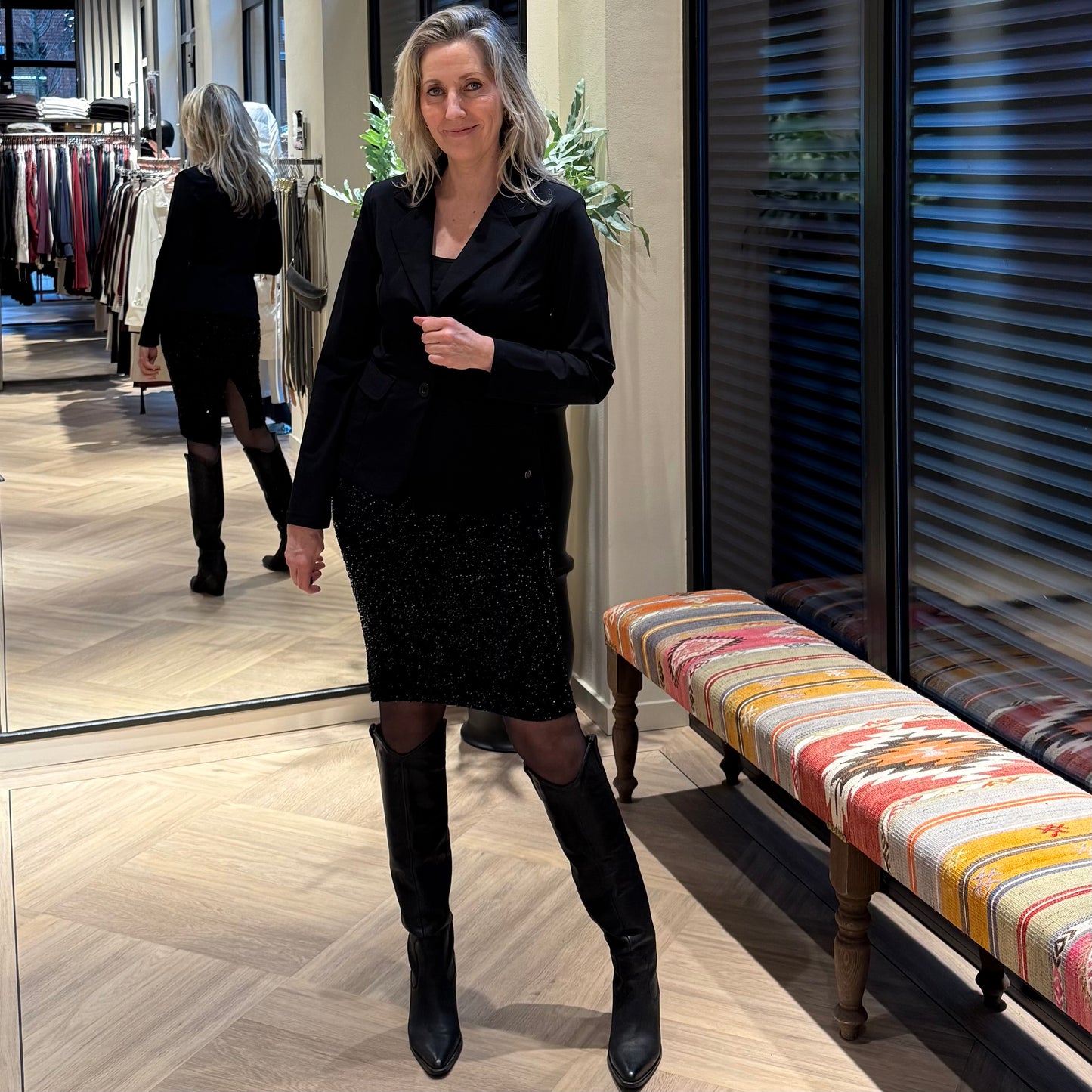 Rok Party Paillet Zwart - Peet kleding