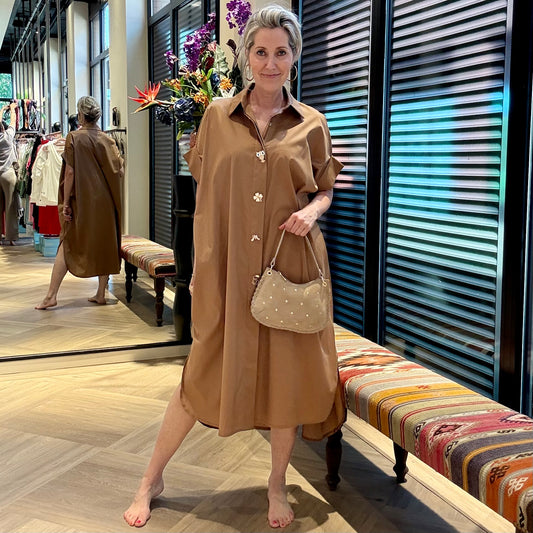 Blouse/Jurk Jose Camel - Peet kleding