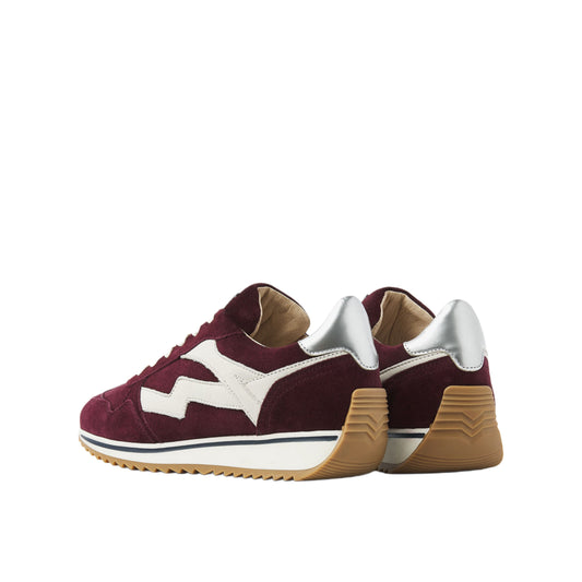 Via Vai Sneaker Siërra Velvet Bordeaux - Peet kleding