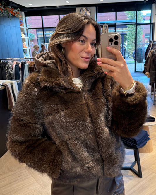 Rino & Pelle Joscha Jas Dark Brown - Peet kleding