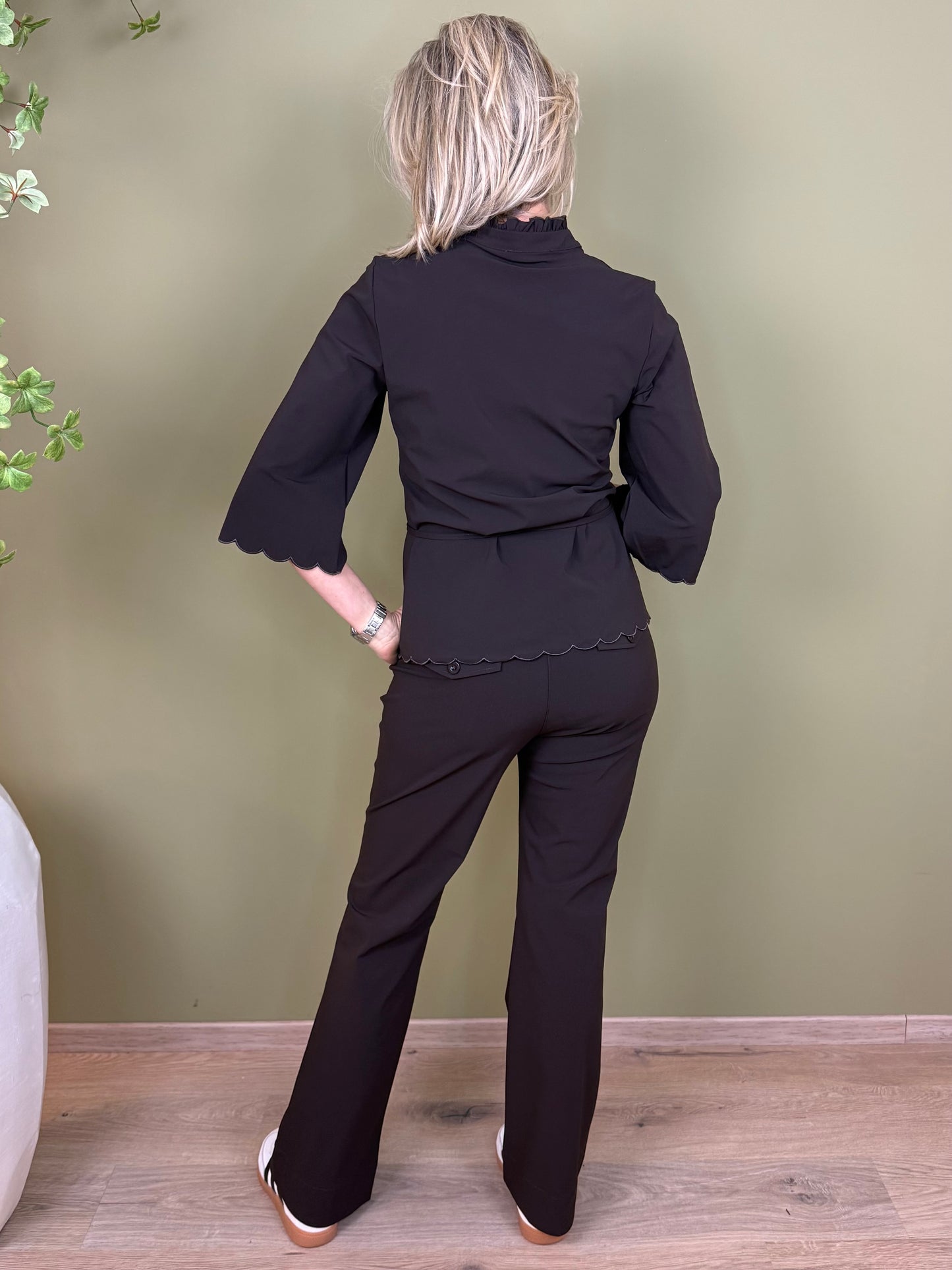 Triple Nine - Travel Blouse Chloé Donkerbruin - 5937 - Peet kleding