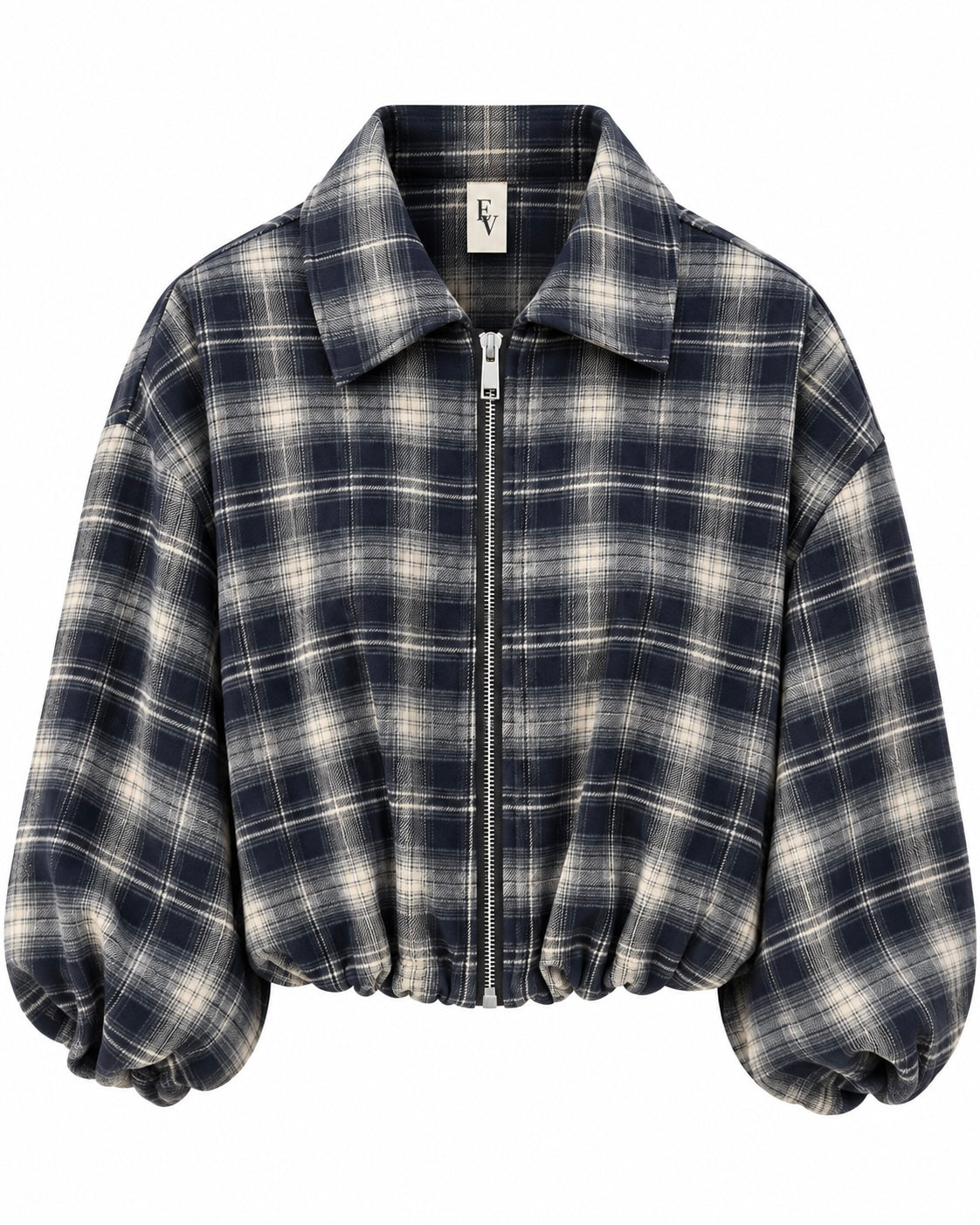 Blouson Bomber Ruit Navy Rits