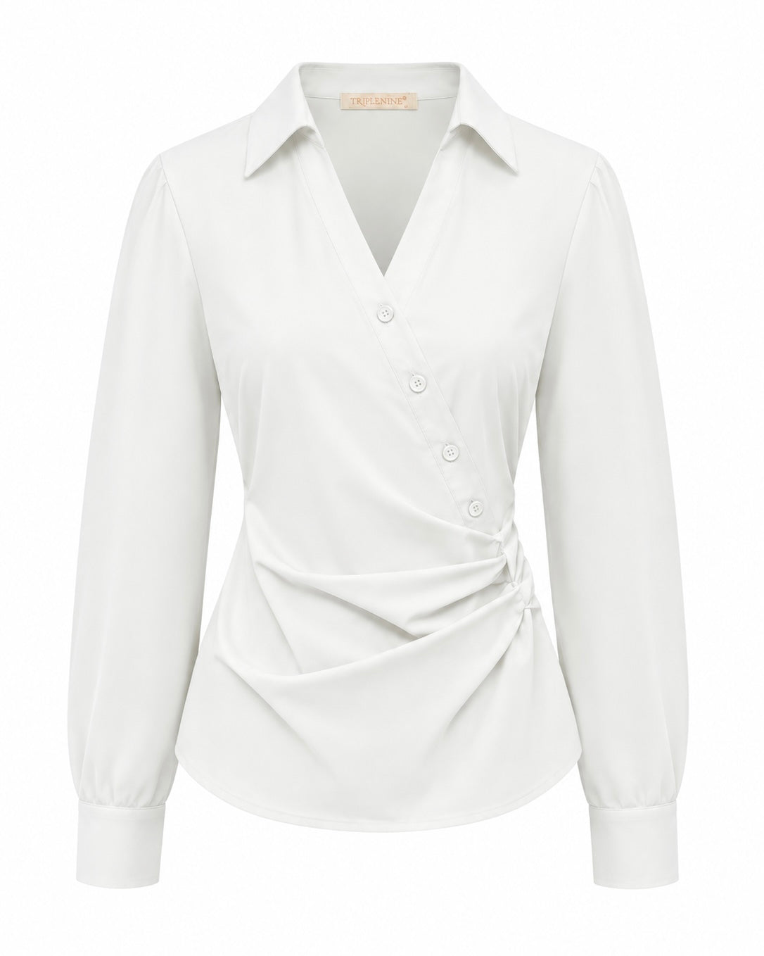 Triple Nine - Travel Blouse Dianne Wit - 6960 - Peet kleding