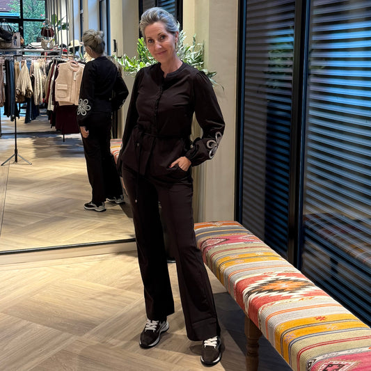 Triple Nine - Travel Blouse Simone Donkerbruin - 5923 - Peet kleding