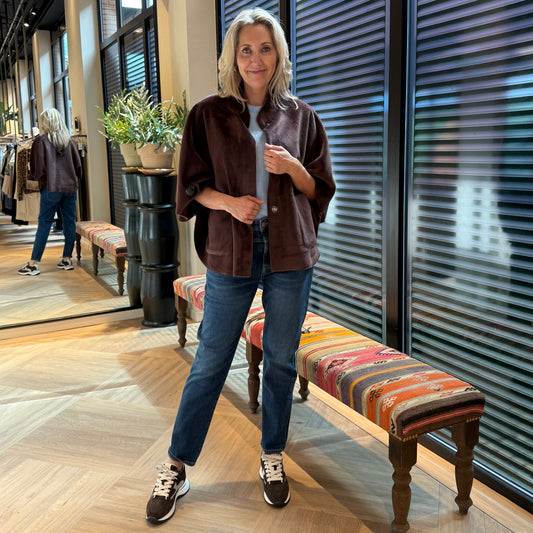 Rino & Pelle Cape Dewi Bruin - Peet kleding