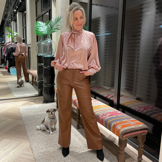 Azzurro Broek Arma Cognac - Peet kleding