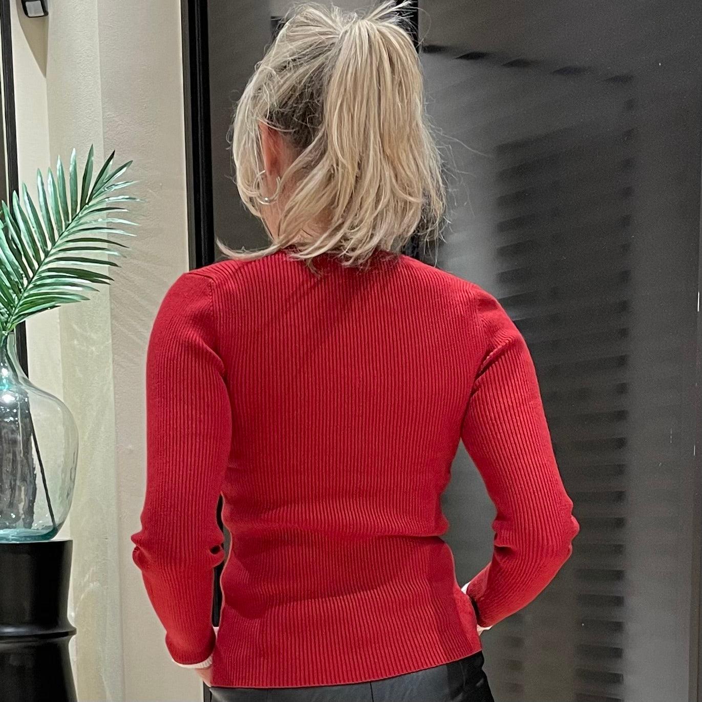 Azzurro Top Hope Rood - Peet kleding