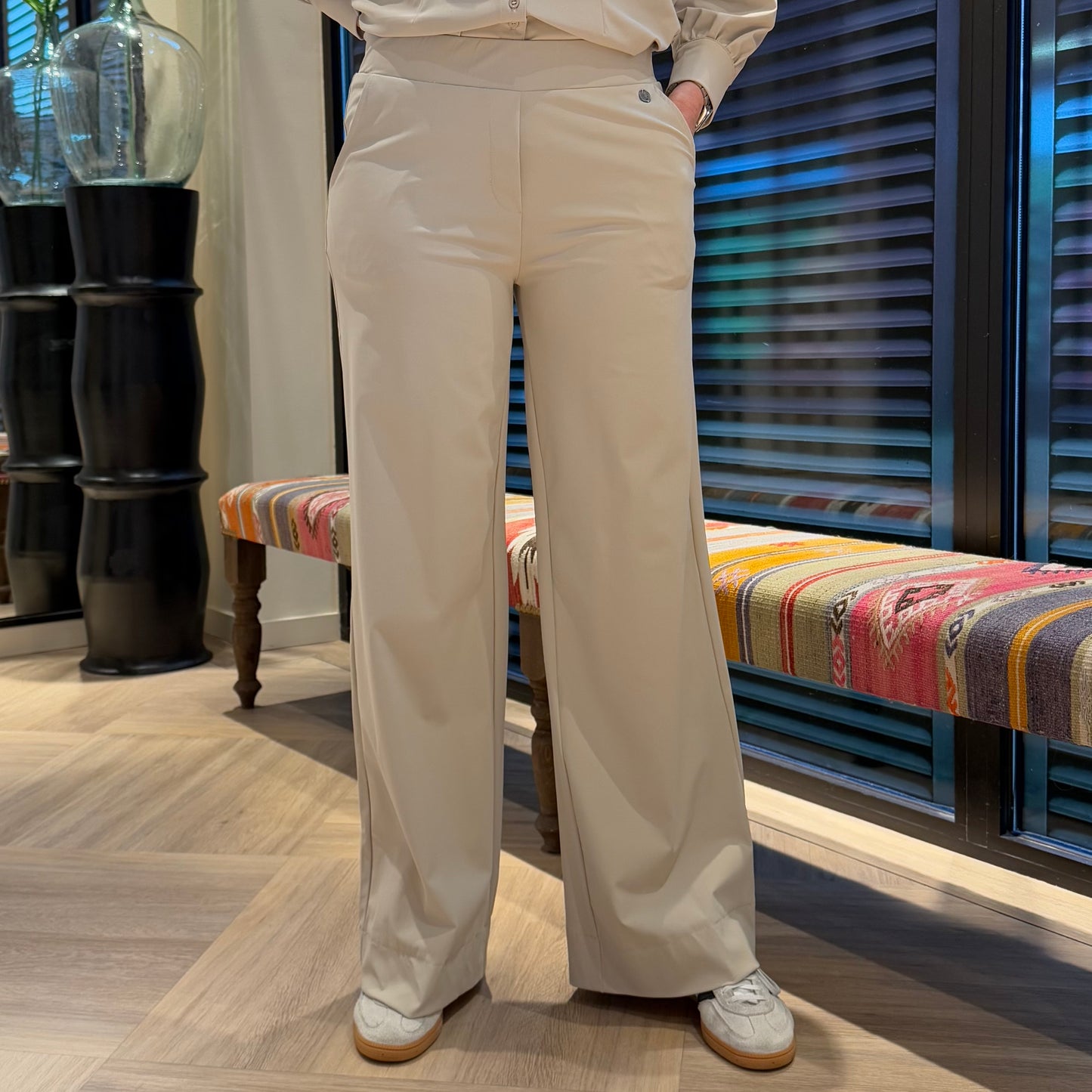 Triple Nine - Travel Broek Petra Beige - 2703 - Peet kleding