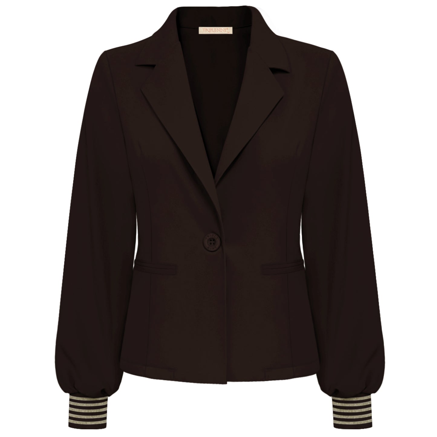 Triple Nine - Travel Blazer Golda Donkerbruin - 3907 - Peet kleding