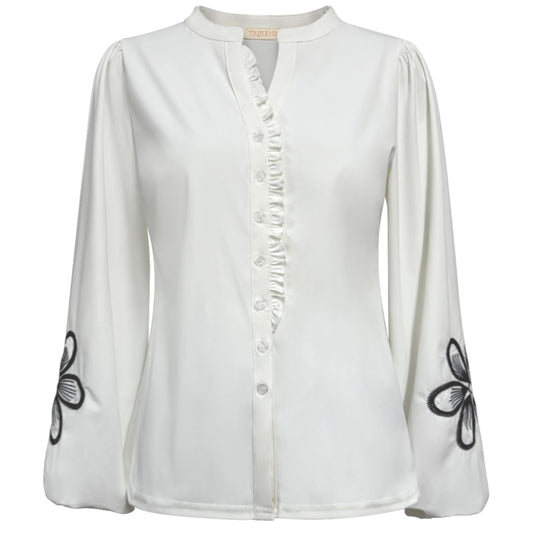 Triple Nine - Travel Blouse Simone Wit - 5923 - Peet kleding
