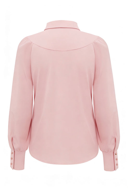 Triple Nine - Travel Blouse Moon Poederroze - 5919 - Peet kleding