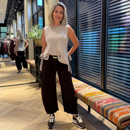 Gebreide Top Mouwloos Lucy Kit - Peet kleding