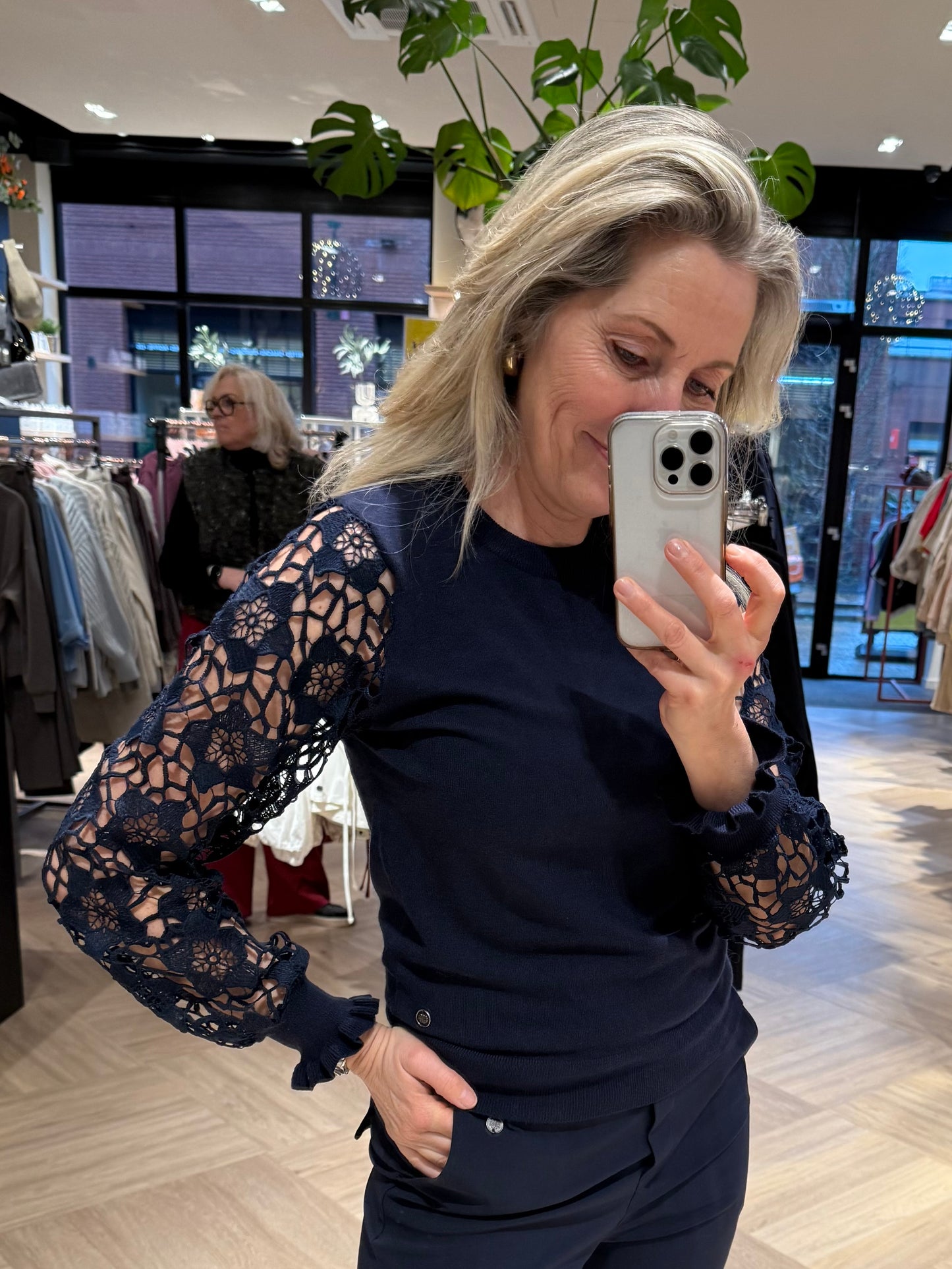 Triple Nine - Trui Louise Navy - 9006 - Peet kleding