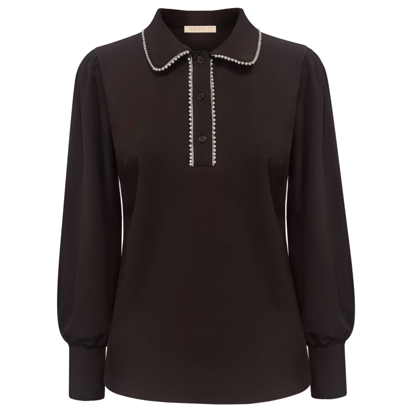 Triple Nine - Travel Top Charme Donkerbruin - 6926 - Peet kleding