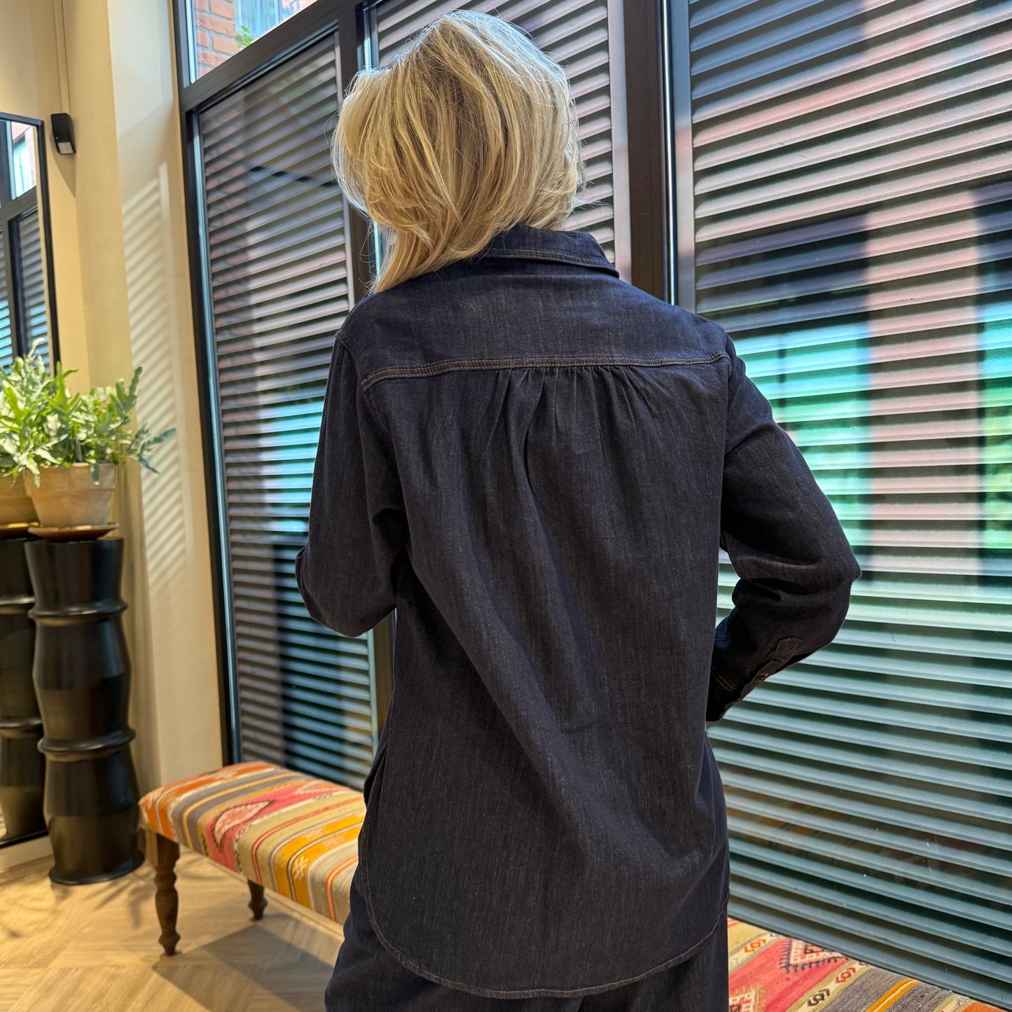 With Black Odette Denim Shirt - Peet kleding