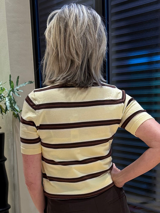 Top Julia Streep Butter Yellow - Peet kleding