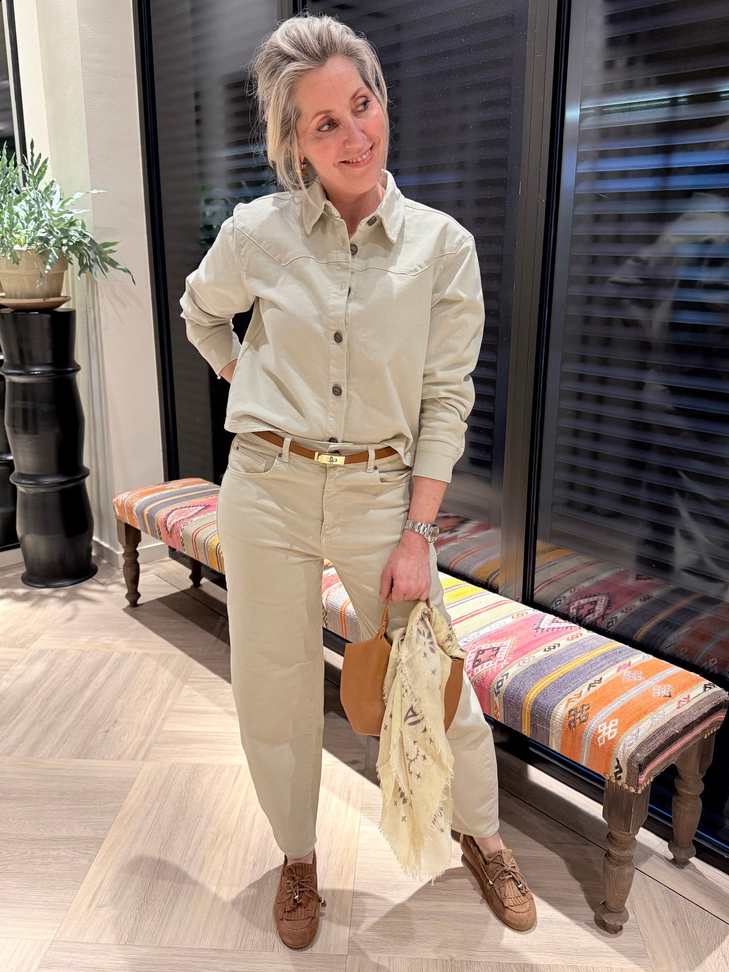 Sjaal Fee Paisley Geel - Peet kleding