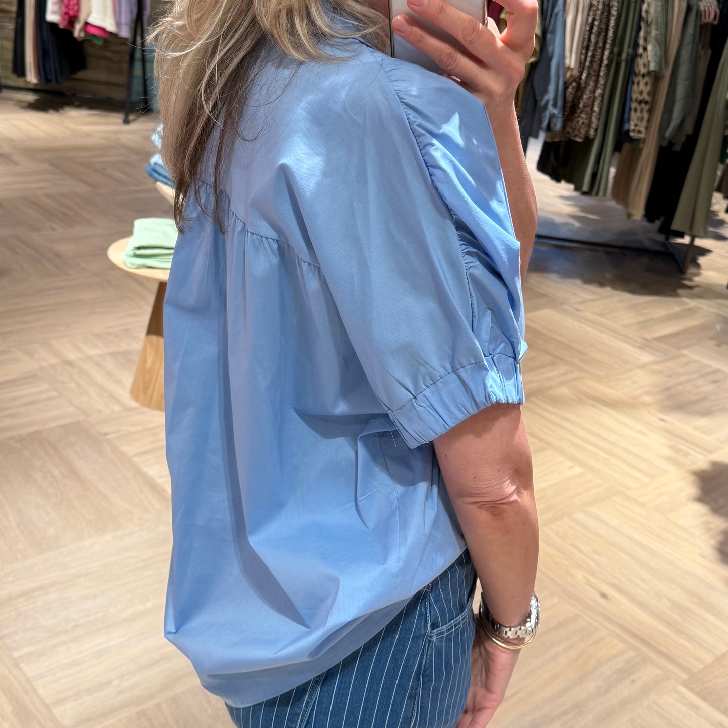 Azzurro Blouse Shirley Lichtblauw