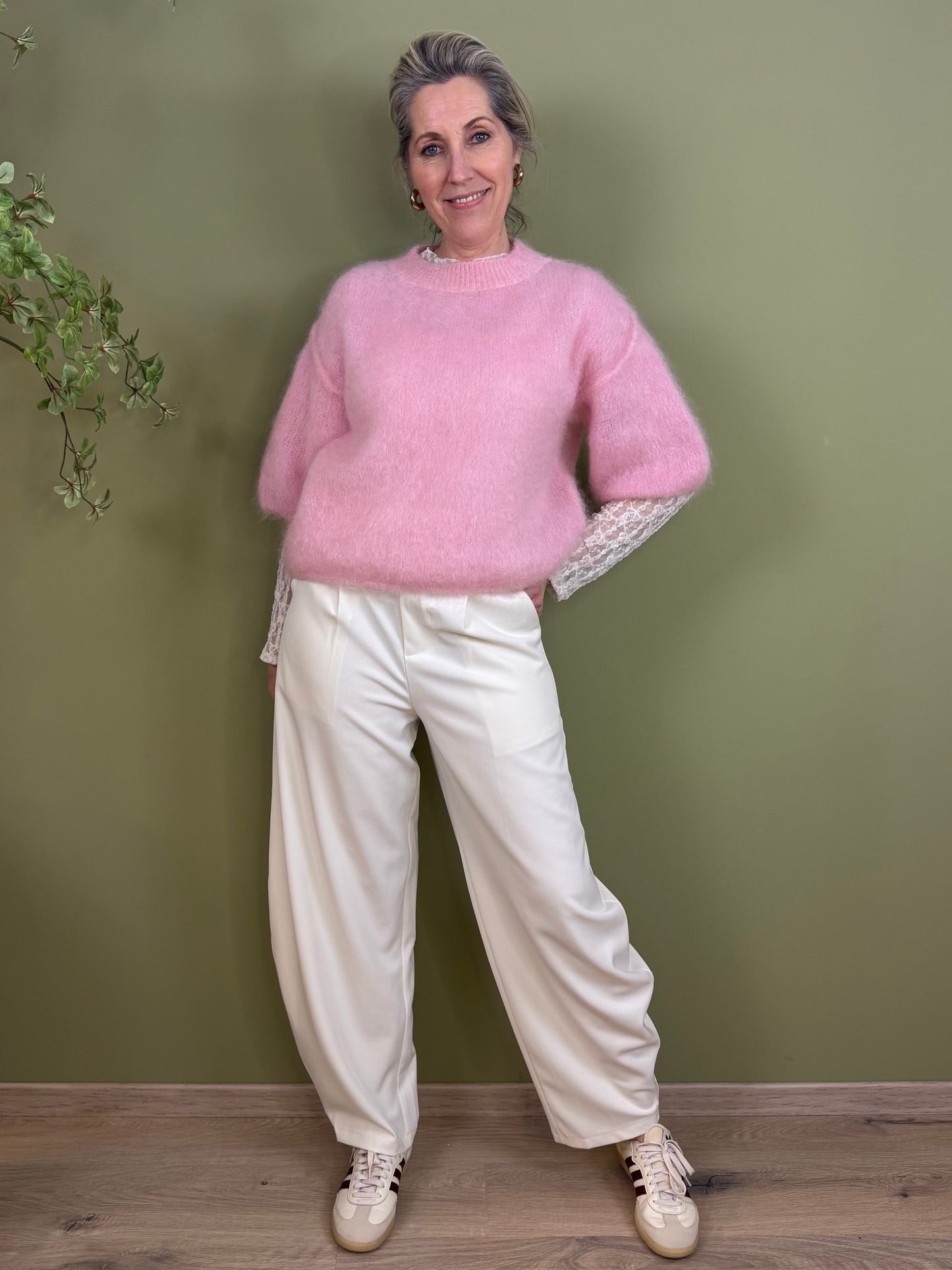 Mohair Trui Pip Roze - Peet kleding
