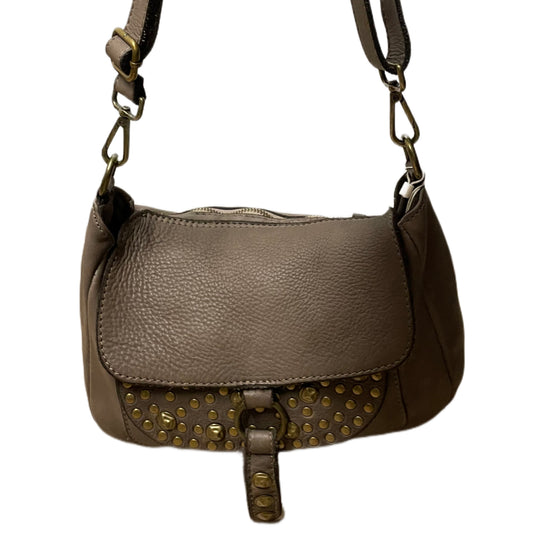 Tas Jeroma Leder Taupe - Peet kleding