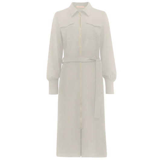 Triple Nine - Travel Jurk Nena Beige - 51813 - Peet kleding