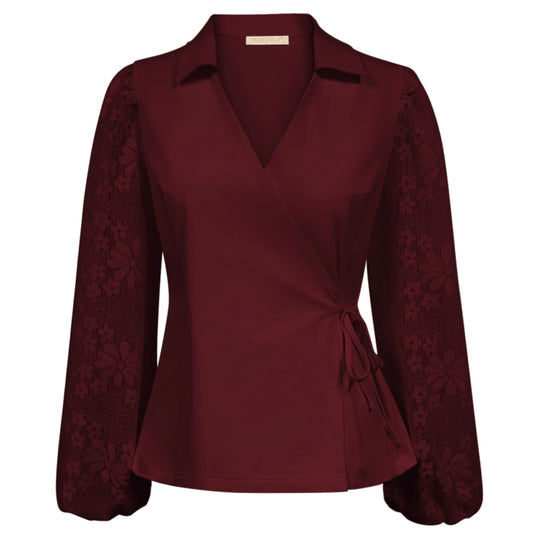 Triple Nine - Travel Top Mylene Bordeaux - 6925 - Peet kleding