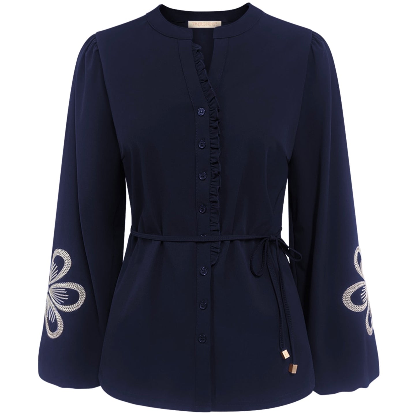 Triple Nine - Travel Blouse Simone Navy - 5923 - Peet kleding