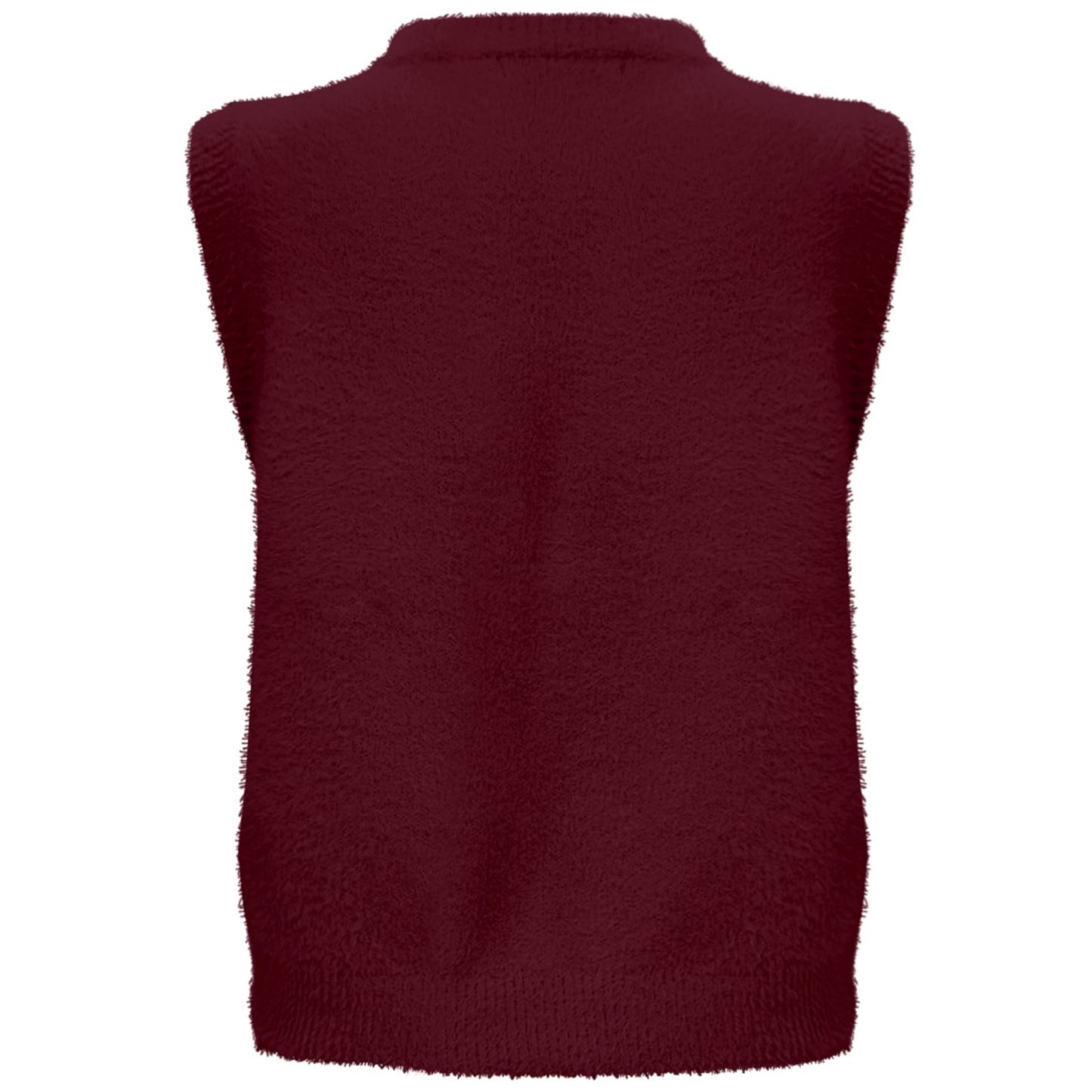 Triple Nine - Fluffy Gilet Inky Bordeaux - 9001 - Peet kleding