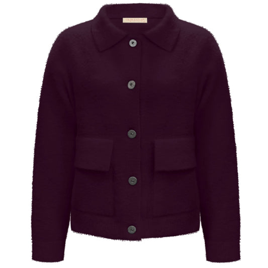 Triple Nine - Fluffy Vest Benchi Aubergine - 9002 - Peet kleding