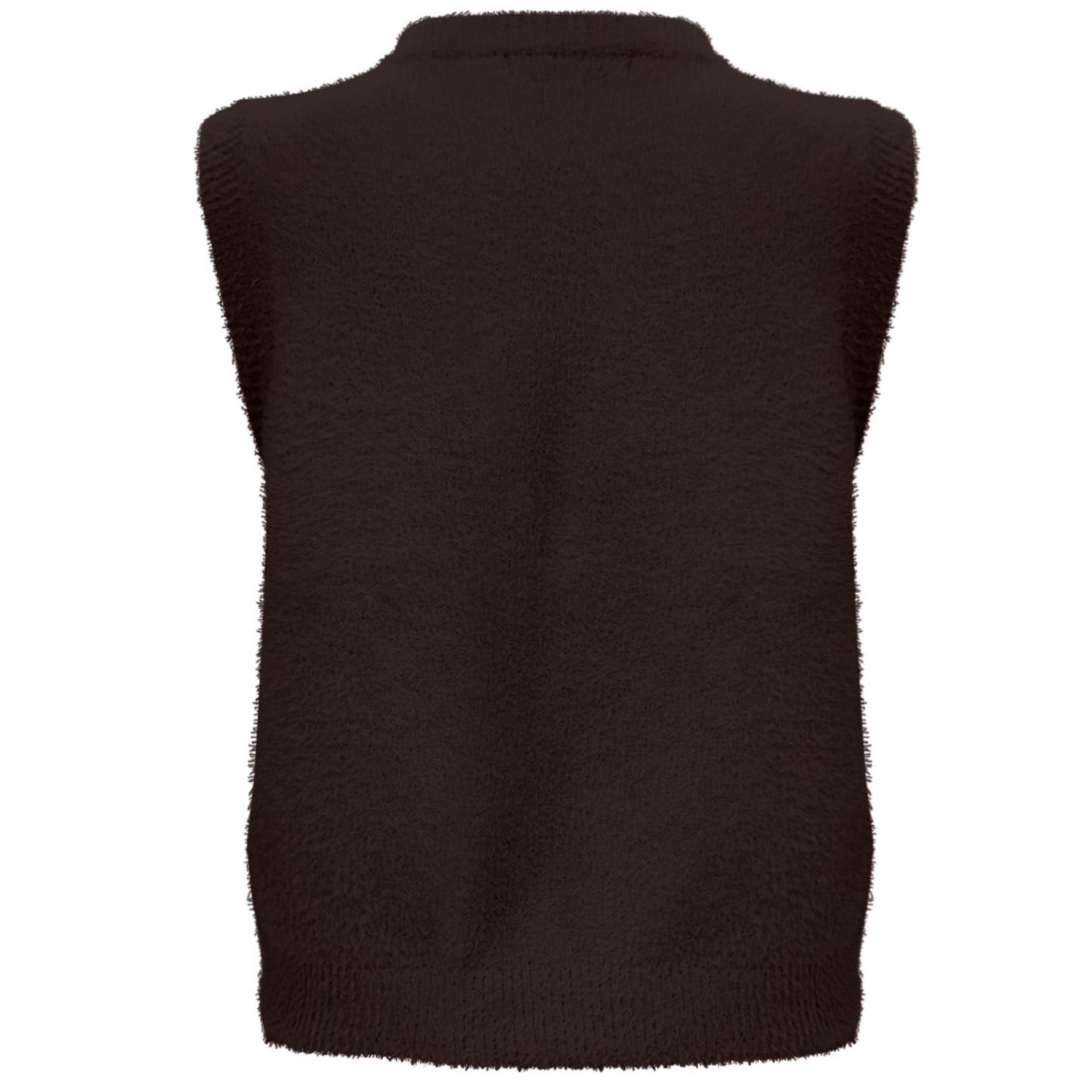 Triple Nine - Fluffy Gilet Inky Donkerbruin - 9001 - Peet kleding