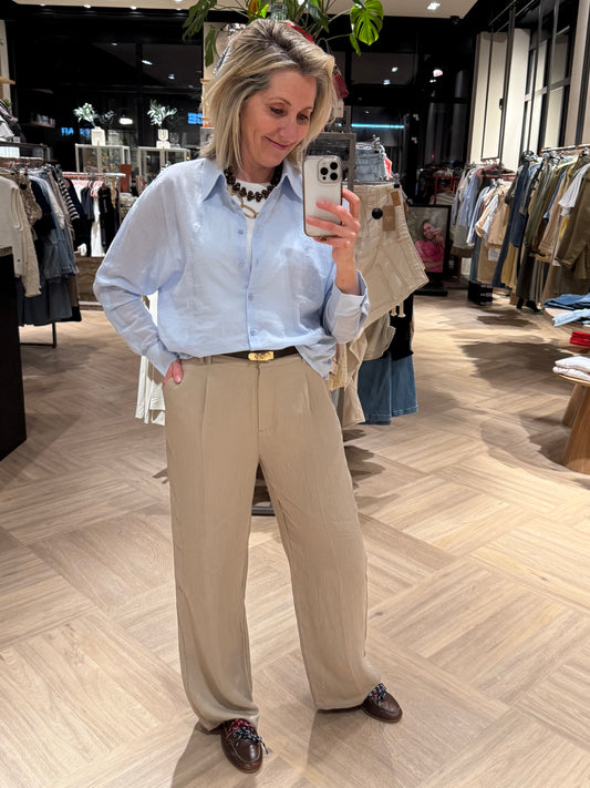 Yaya Wide Leg Zand - Peet kleding