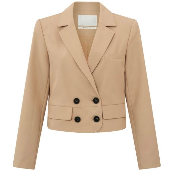 Yaya Korte Blazer Bruin - Peet kleding