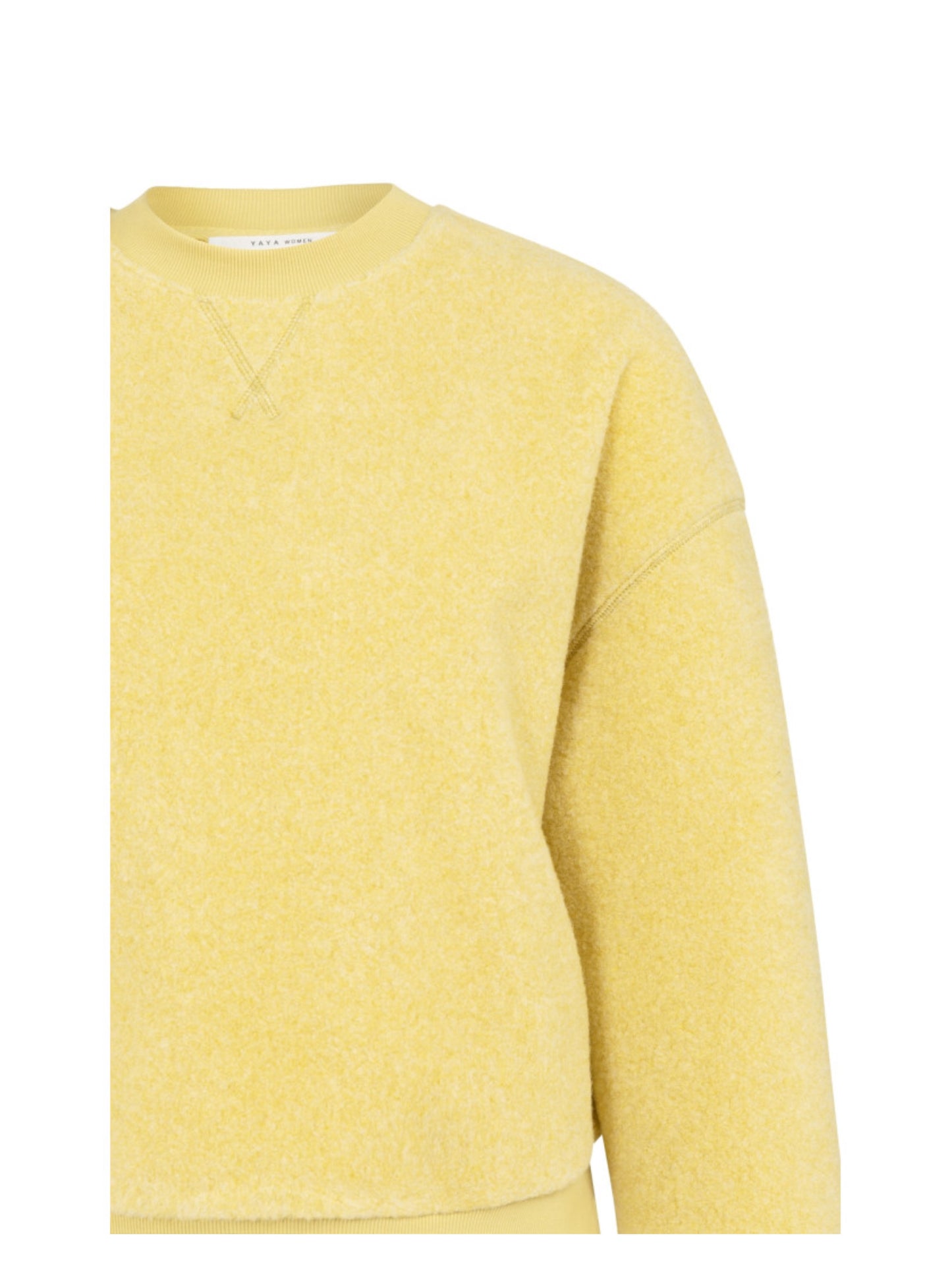 Yaya Teddy Sweater Geel - Peet kleding