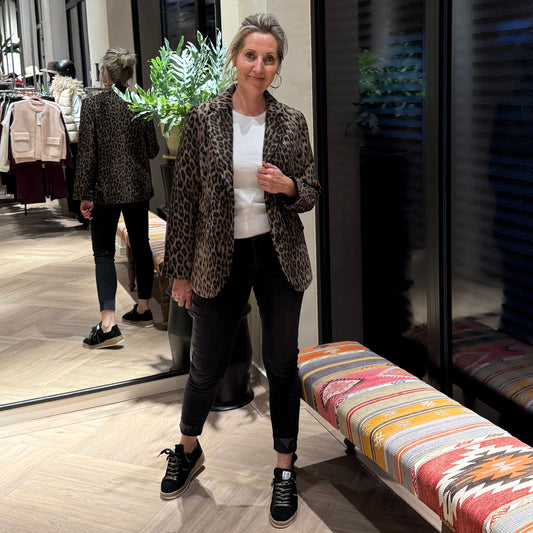 Zhrill Blazer Ellie Black Leopard - Peet kleding