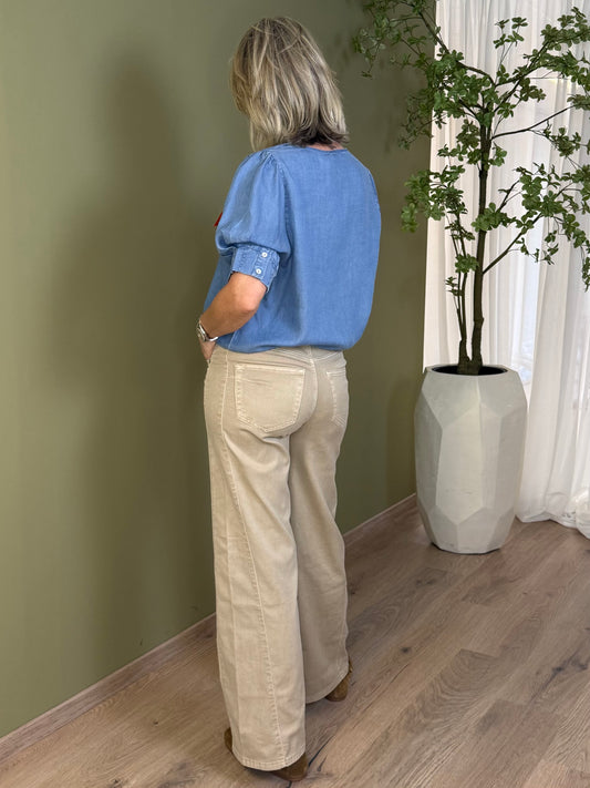 Red Button Jeans Claudette Beige - Peet kleding