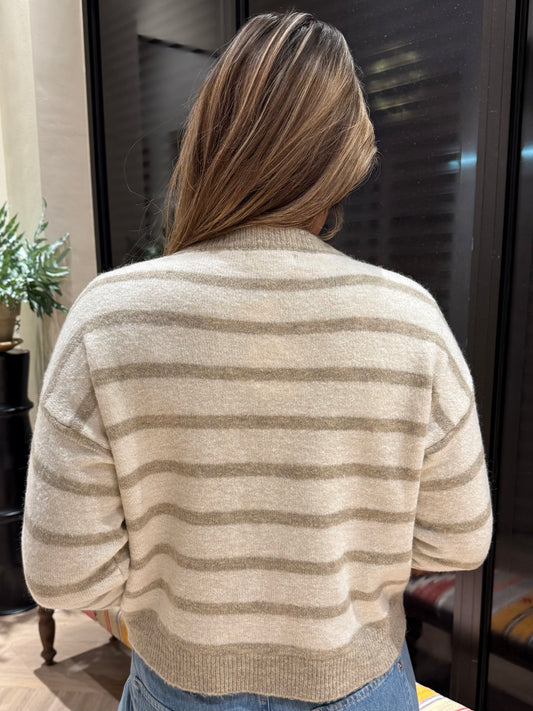 Vest Lucy Ecru Zand - Peet kleding